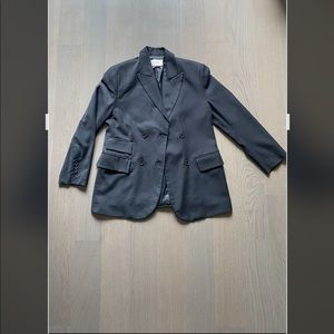 Korea LAMAGIE FEMME grey wool blazer jacket winter (Frankie shop, Anine Bing)